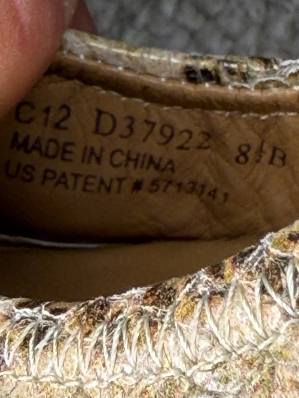 NWOT Cole Haan faux snake skin wedges